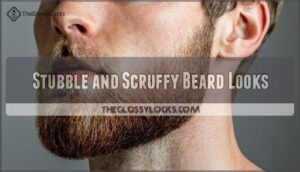 stubble and scruffy beard looks