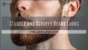 stubble and scruffy beard looks