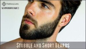 stubble and short beards