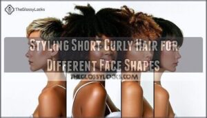 styling short curly hair for different face shapes