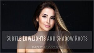 subtle lowlights and shadow roots