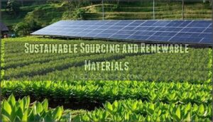 sustainable sourcing and renewable materials