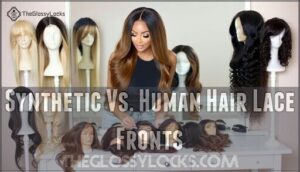 synthetic vs. human hair lace fronts