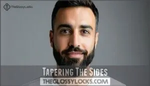 tapering the sides