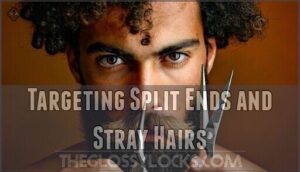 targeting split ends and stray hairs