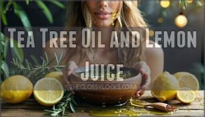 tea tree oil and lemon juice