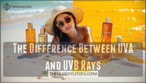 the difference between uva and uvb rays