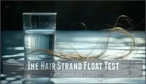 the hair strand float test