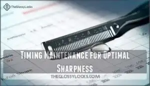 timing maintenance for optimal sharpness