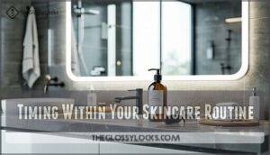 timing within your skincare routine
