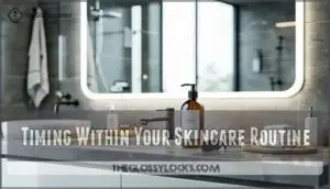 timing within your skincare routine