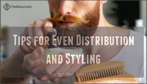 tips for even distribution and styling