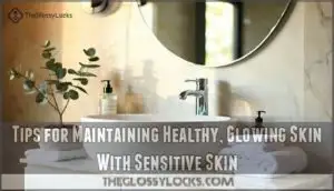 tips for maintaining healthy, glowing skin with sensitive skin