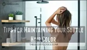 tips for maintaining your subtle hair color
