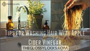 tips for washing hair with apple cider vinegar