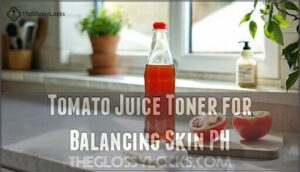 tomato juice toner for balancing skin ph