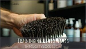 training hair into waves