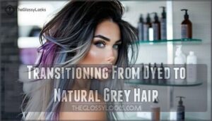 transitioning from dyed to natural grey hair