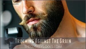 trimming against the grain