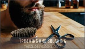 trimming and brushing