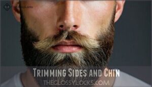 trimming sides and chin