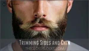 trimming sides and chin