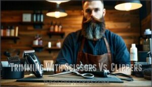 trimming with scissors vs. clippers