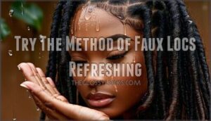 try the method of faux locs refreshing