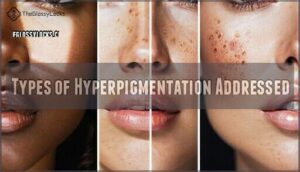 types of hyperpigmentation addressed