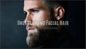 undercut and facial hair