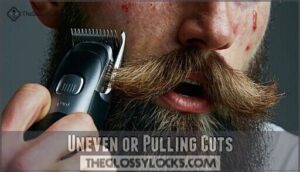 uneven or pulling cuts
