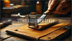 using a leather strop