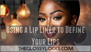using a lip liner to define your lips