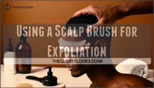 using a scalp brush for exfoliation