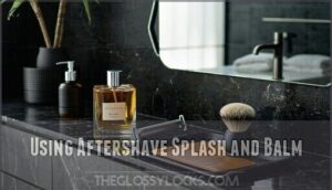 using aftershave splash and balm