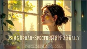using broad-spectrum spf 30 daily