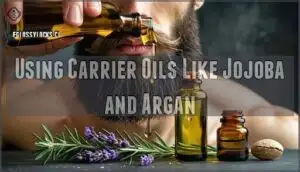 using carrier oils like jojoba and argan