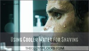 using cooler water for shaving