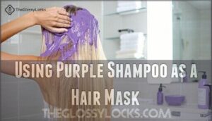 using purple shampoo as a hair mask