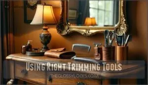 using right trimming tools