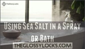 using sea salt in a spray or bath