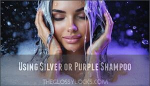 using silver or purple shampoo