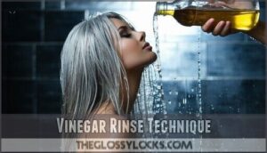 vinegar rinse technique