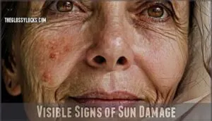visible signs of sun damage