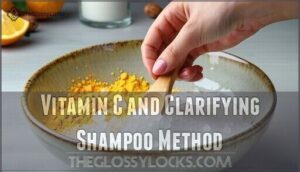 vitamin c and clarifying shampoo method
