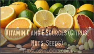 vitamin c and e sources (citrus, nuts, seeds)