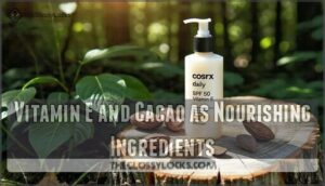 vitamin e and cacao as nourishing ingredients