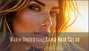 warm undertones and hair color