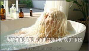 washing and conditioning routines