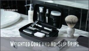 weighted core and no-slip grips